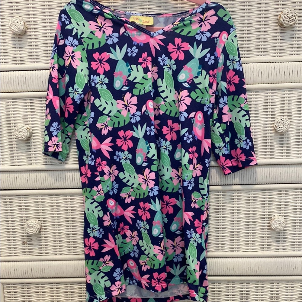 Floral Tropical Print Dress